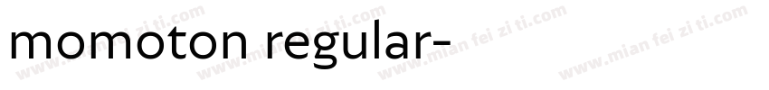 momoton regular字体转换